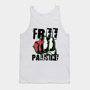 free palestine punk style Tank Top